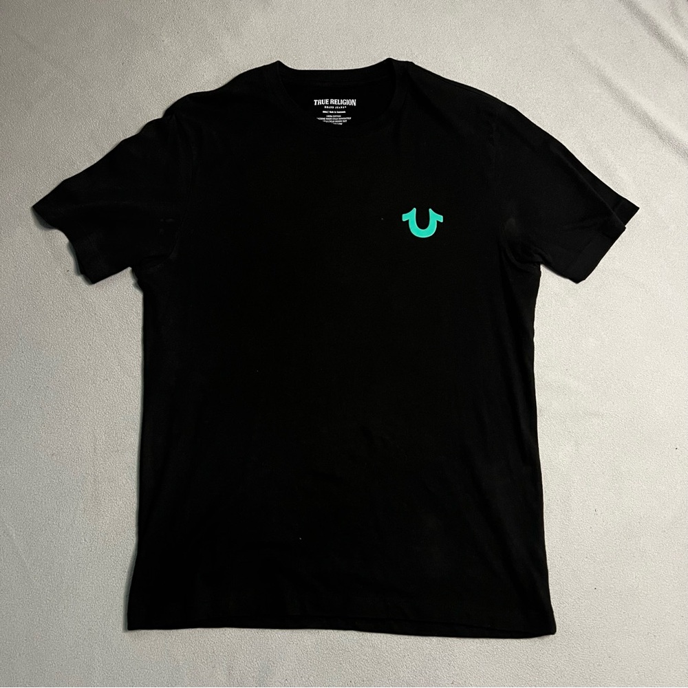 True Religion Horseshoe with Backprint Tee size small